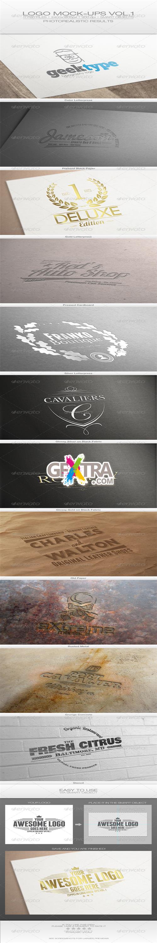 GraphicRiver - Logo Mock-ups Vol.1