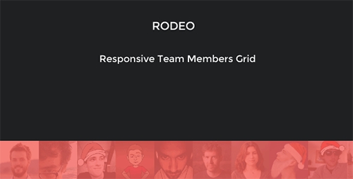 CodeCanyon - Rodeo - Responsive Team Members Grid Ribbon - RIP