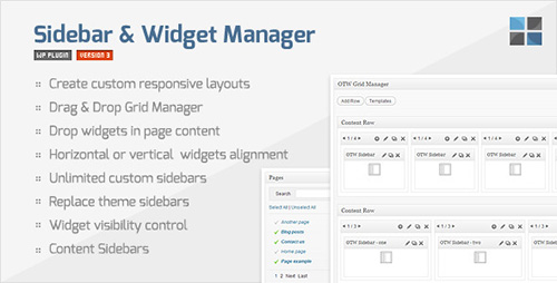 CodeCanyon - Sidebar & Widget Manager v3.3 for WordPress