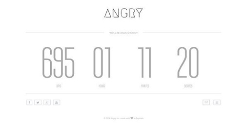 ThemeForest - Angry | Responsive Coming Soon Landing Page - RIP