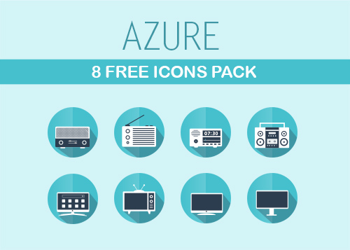 PSD Web Icons - 8 Icons Azure Pack