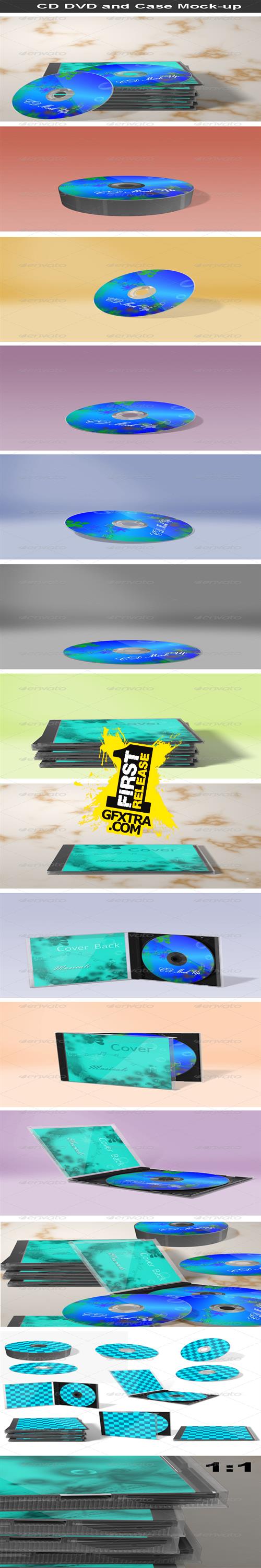 GraphicRiver - CD DVD and Case Mock-up