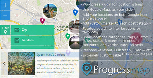 CodeCanyon - Progress Map v2.3.0 - Wordpress Plugin