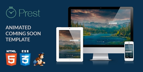 ThemeForest - Prest | Coming Soon Template - RIP