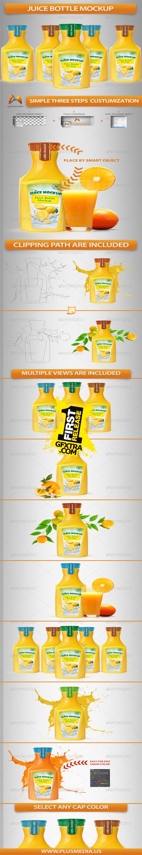 GraphicRiver - Juice Bottle Mockup