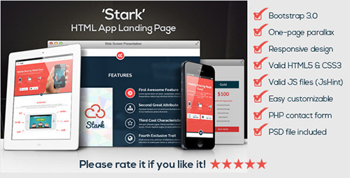 ThemeForest - Stark - Animated HTML App Landing Page - RIP