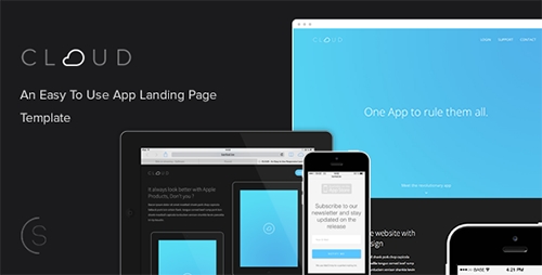 ThemeForest - Cloud - An Easy To Use App Landing Page - RIP