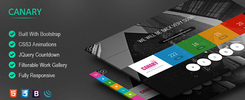 ThemeForest - Canary - HTML5 CSS3 Coming Soon Page - RIP