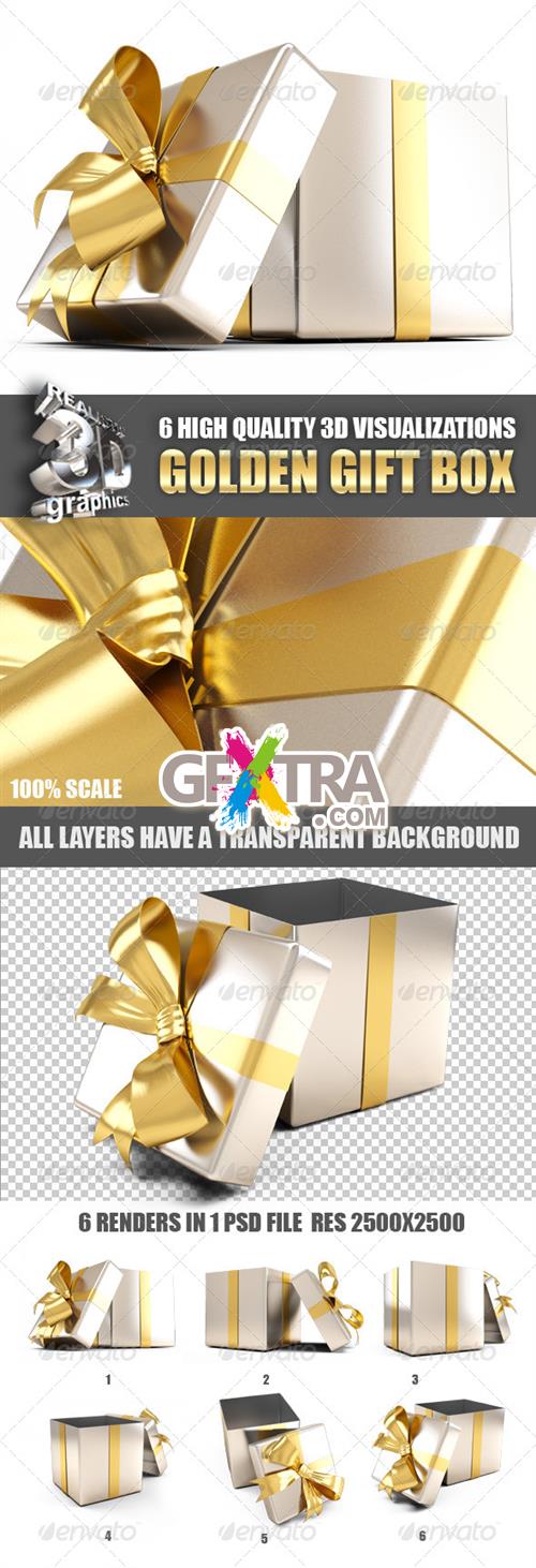 GraphicRiver - Golden Gift Box 6189651