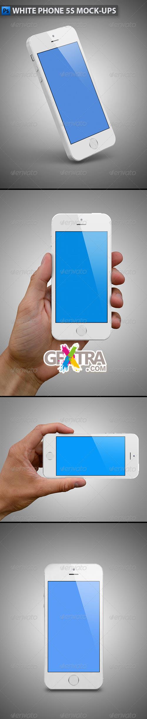 GraphicRiver - White Phone 5s Mock-Ups
