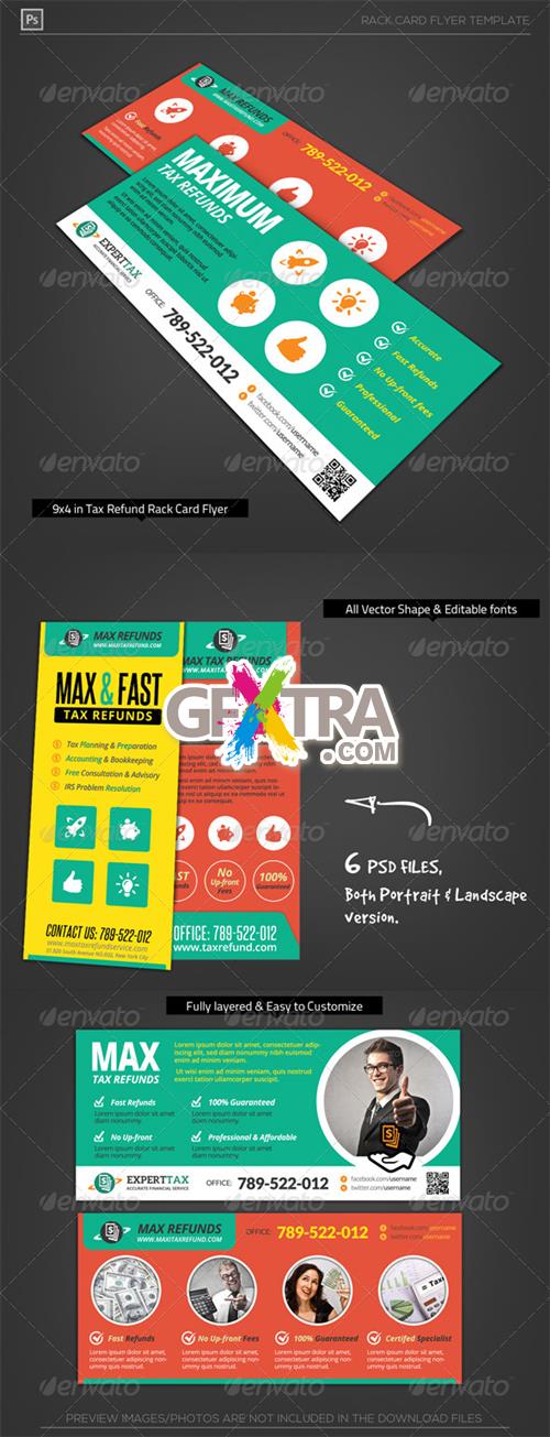 GraphicRiver - Corporate Tax Refund Financial Rack Card Flyer