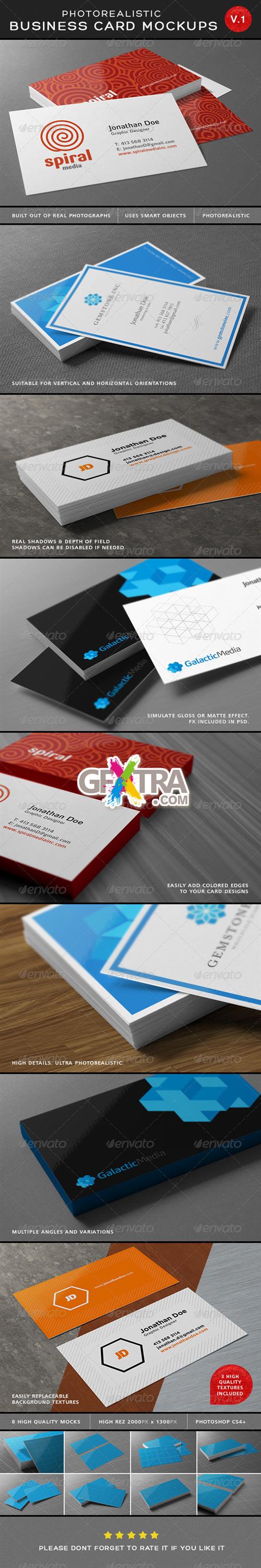 GraphicRiver - Ultimate Photorealistic Business Card Mockups 6543659