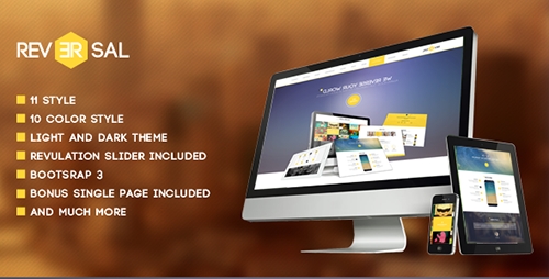 ThemeForest - Reversal Parallax One Page HTML Template - RIP