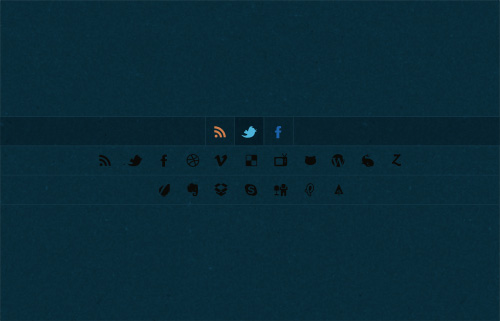 PSD Web Icons - Tiny Social Media Icons