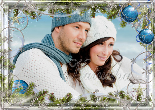 PSD Frames for Photoshop - Christmas Ornaments