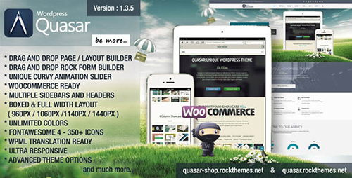 ThemeForest - Quasar v1.3.5 - Wordpress Theme with Animation Builder