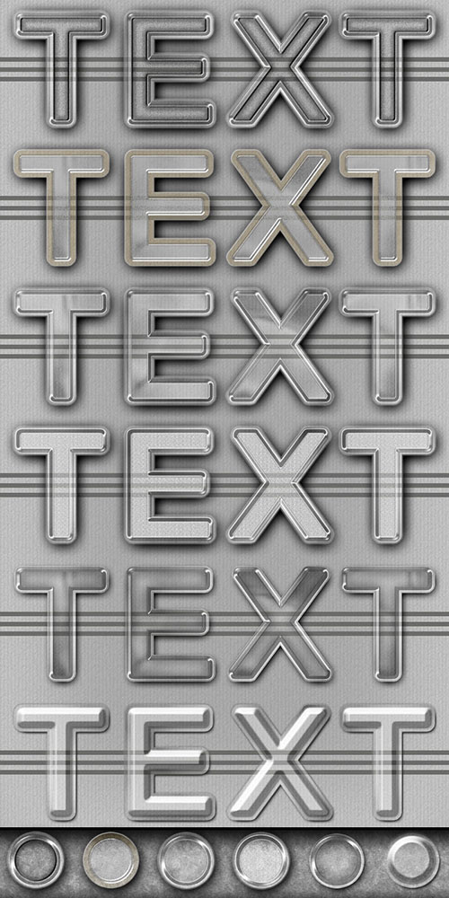 Elegant Plastic Text Effect Style PSD Template