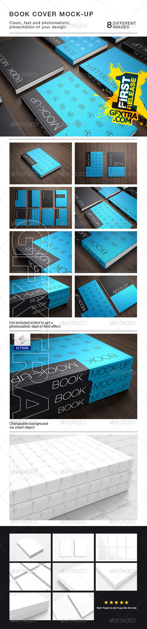 GraphicRiver - Book Cover Mock-Up's