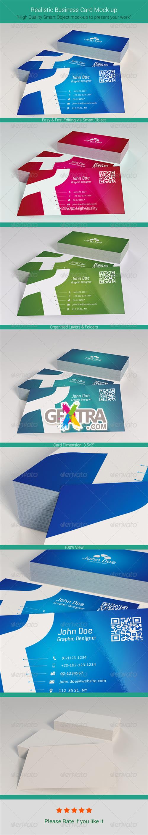GraphicRiver Realistic Business Card Mock-Up 6042400