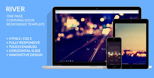 ThemeForest - River - One Page Coming Soon Responsive Template - RIP