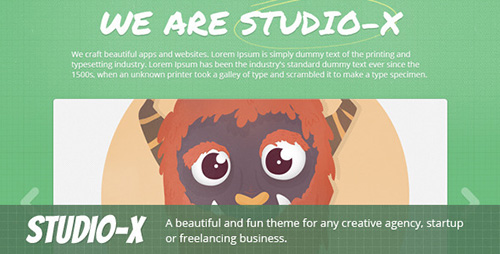 ThemeForest - StudioX - Responsive One-Page Template - RIP