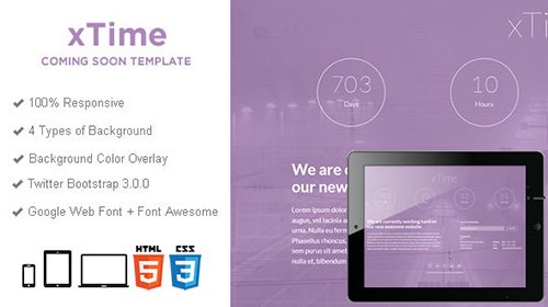 Mojo-Themes - xTime - Responsive Coming Soon Template - RIP