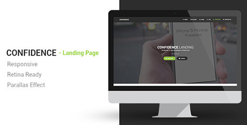 ThemeForest - Confidence Responsive Parallax Landing Page - RIP