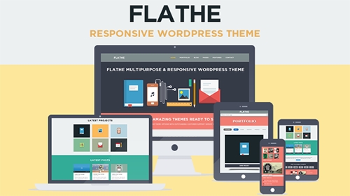 Mojo-Themes - FLATHE v1.0 - Responsive Flat WordPress Theme