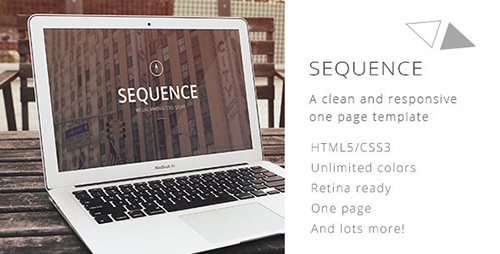 ThemeForest - Sequence - A one page retina & responsive template - RIP