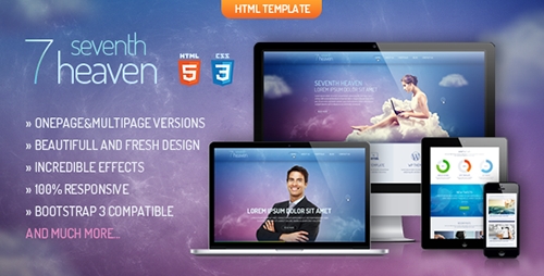 ThemeForest - Heaven - Onepage & Multipage Creative Template - RIP