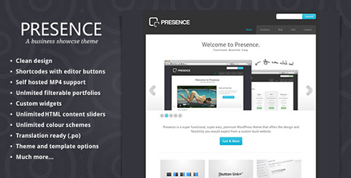 ThemeForest - Presence v1.2 - Premium Business WordPress Theme
