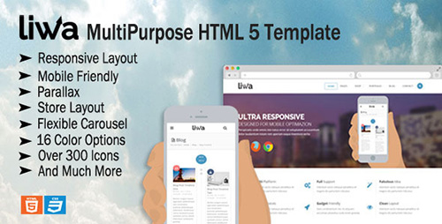 ThemeForest - Liwa MultiPurpose HTML 5 Template - RIP