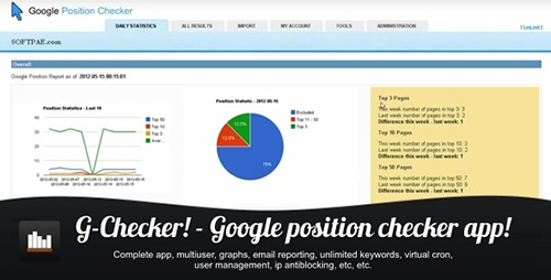 CodeCanyon - GChecker v1.4 - SOFTPAE Google position checker app