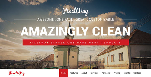 ThemeForest - PixelWay Simple One Page Template - RIP