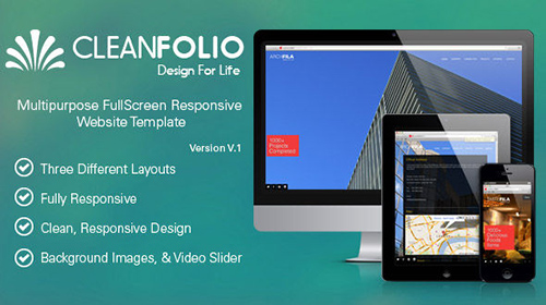 Mojo-Themes - CleanFolio - Multipurpose FullScreen Responsive Template - RIP