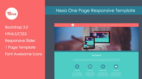 Mojo-Themes - Nexa One Page Premium Responsive Template - RIP