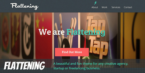 ThemeForest - Flattening - Responsive One Page Template - RIP