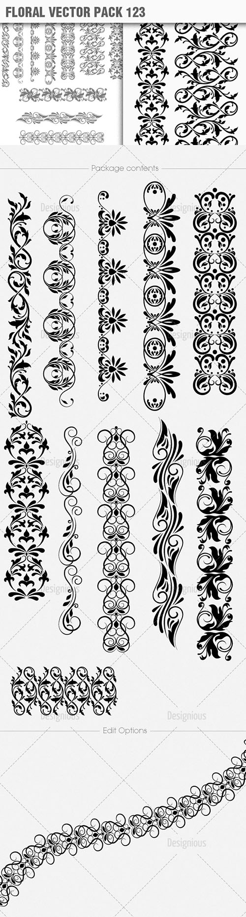 Floral Vector Pack 123