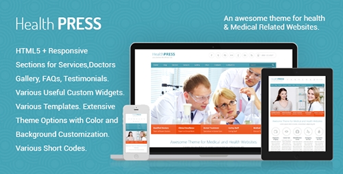 ThemeForest - HealthPress v1.5 - Health and Medical WordPress Theme