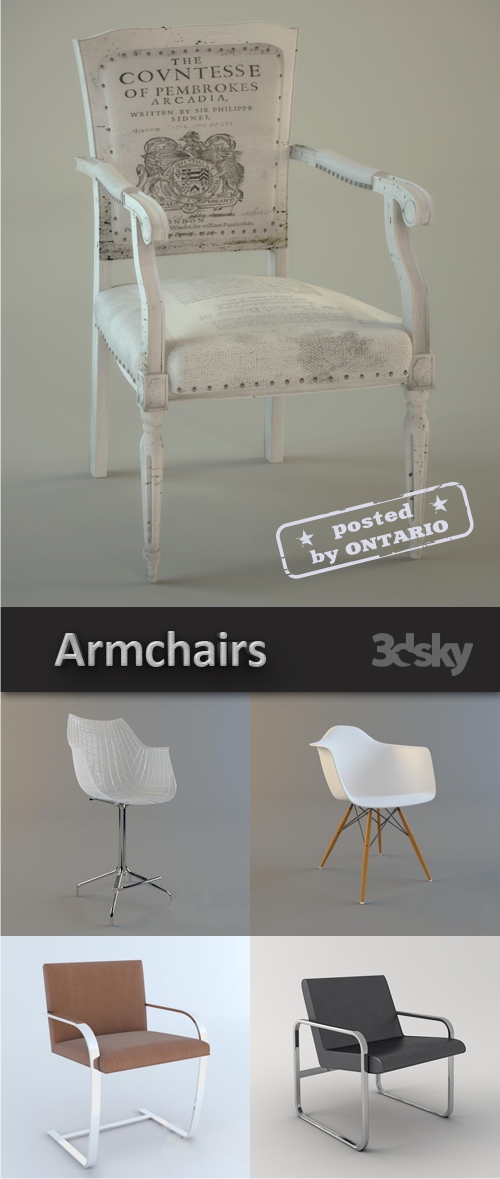 3D models of Armchairs