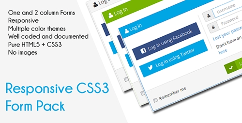 CodeCanyon - CSS3 Responsive Forms Pack v1.0