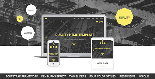 ThemeForest - Duality - Portfolio and Apps HTML5 Template - RIP