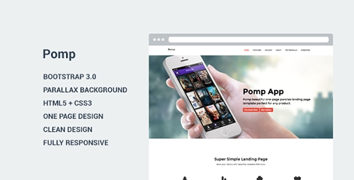 ThemeForest - Pomp - Landing Page Template - RIP