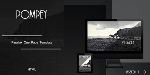 ThemeForest - Pompey - Parallax One Page HTML Template - RIP
