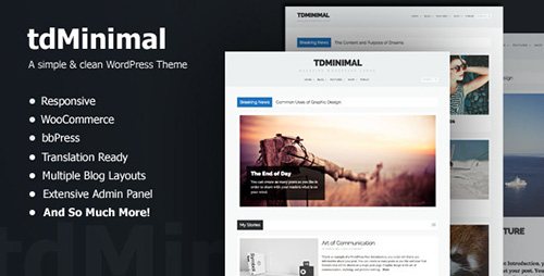 ThemeForest - tdMinimal v1.0.6 - Responsive WordPress Theme