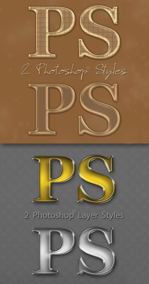 Golden and Silver Photoshop Styles