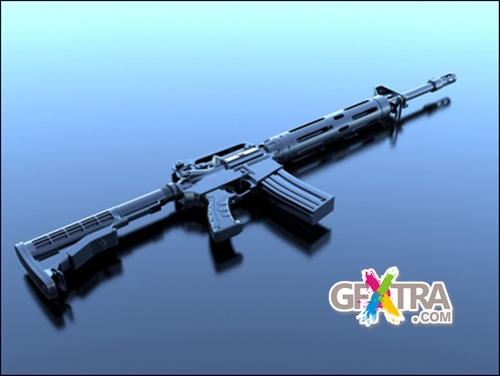 16 x 3D Models of Guns