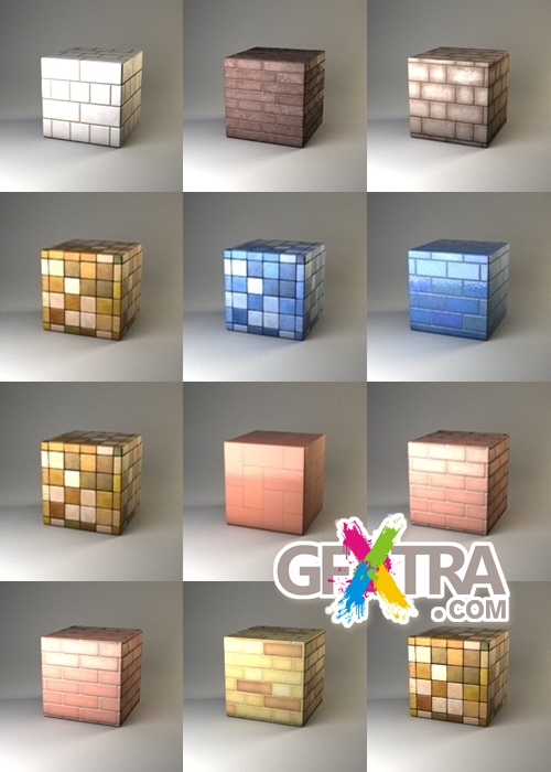 Vray4C4d Materials Pack - Tiles for walls and floors