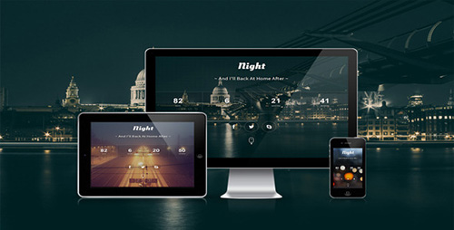 ThemeForest - Night - Responsive Html Coming Soon Template - RIP