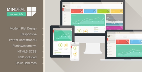 ThemeForest - Minoral - Responsive Admin Template - RIP